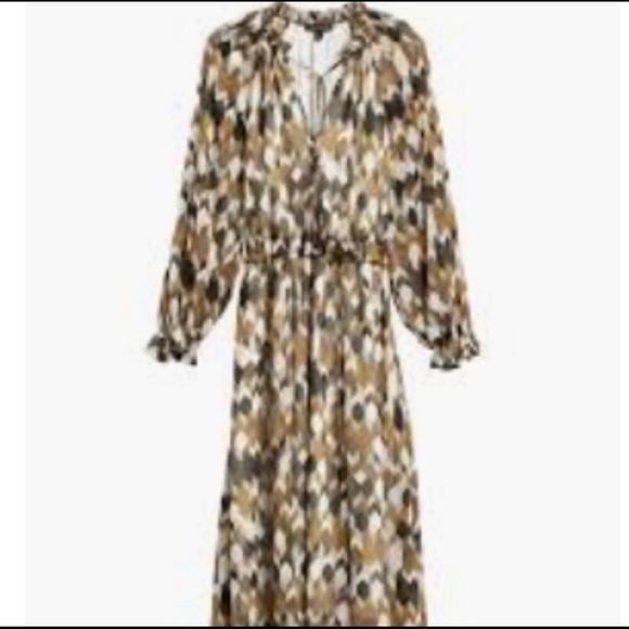 Banana Republic Geo Pattern Peasant Dress - Picture 11 of 11